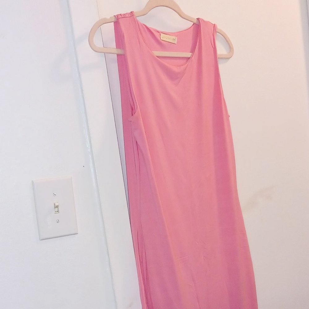 SUMMER & SPRING - LONG PINK SUMMER DRESS